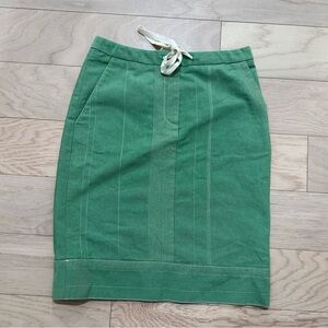 Vintage Poleci Green Knee Length Skirt